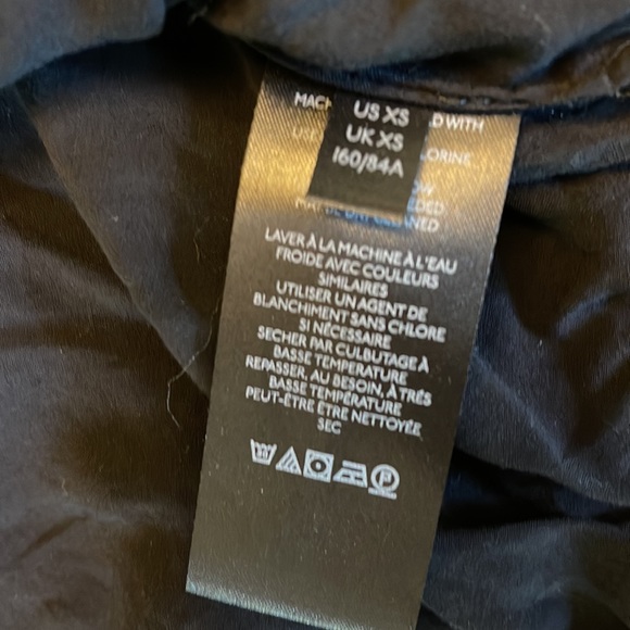 We the free by free people XS black jacket corduroy cropped double breasted NWOT - Picture 8 of 9